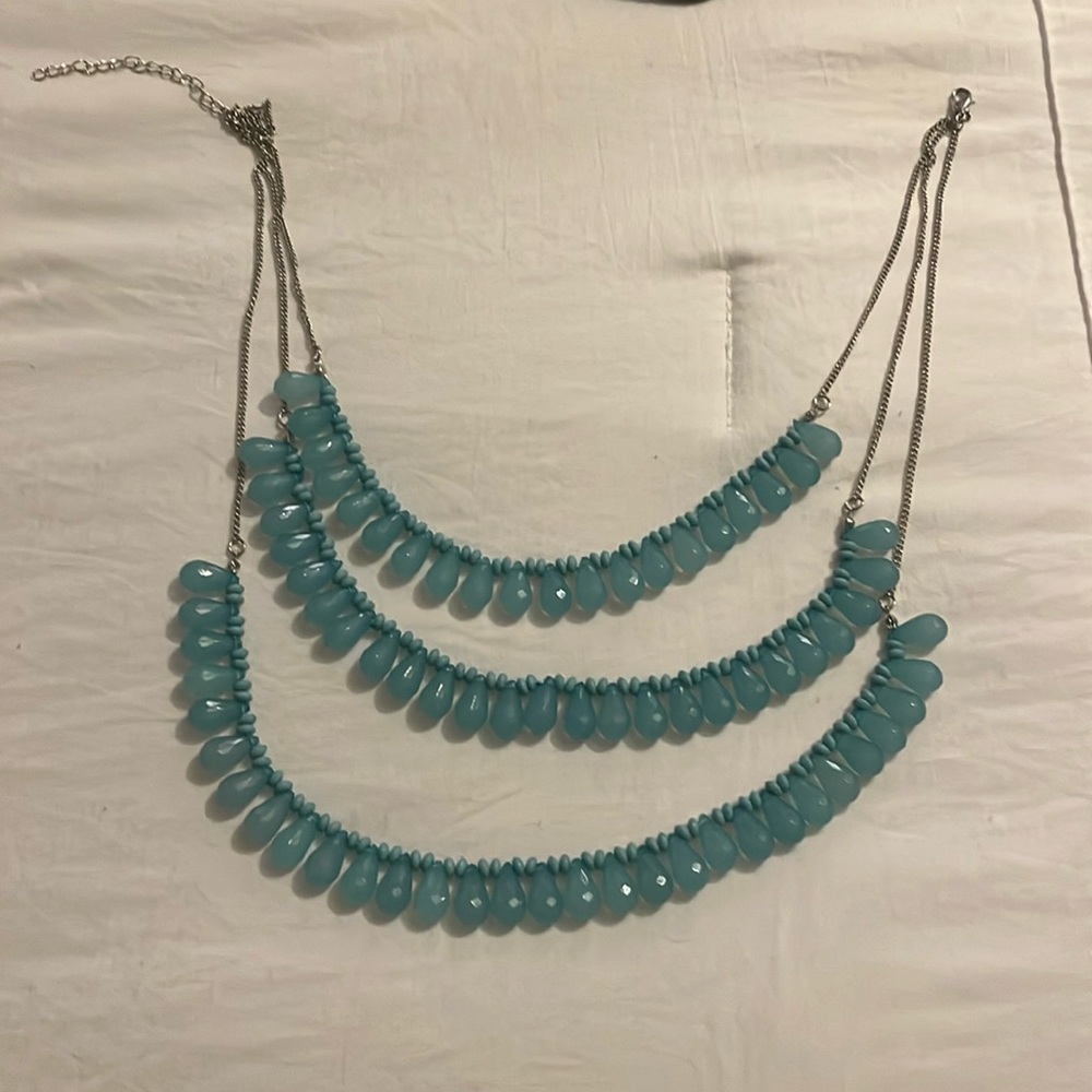 Teal necklace